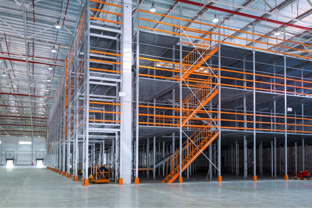 uso do mezanino para ampliação de espaço